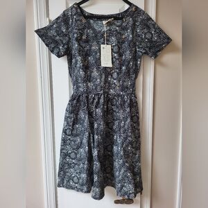 Mata Traders Paper Doll Dress with Orange Embroidery! Size Small! NWT!